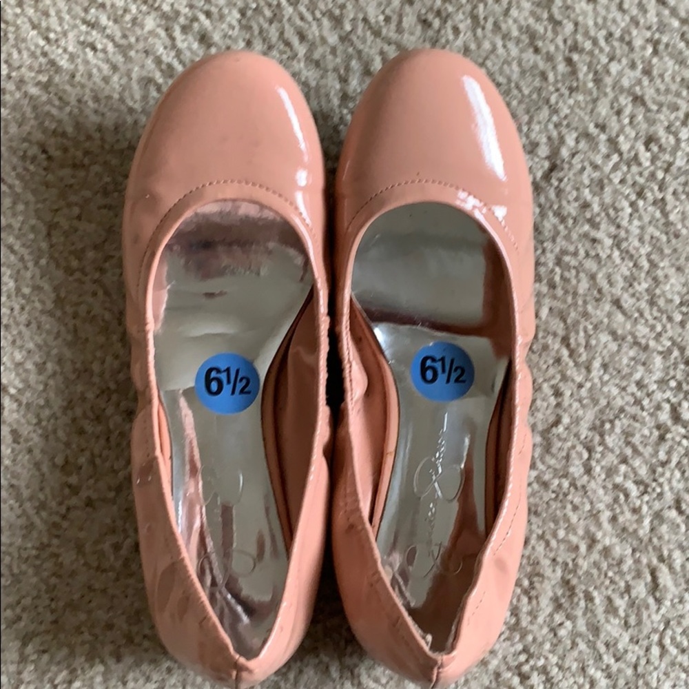Jessica Simpson Pink Leather Flats